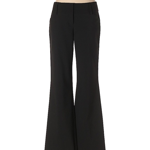 low waist black pants